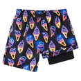 thumbnail image 2 of LRen Swim Trunks Kids Size 7 Boys Swim Trunks with Compression Liner Kids Summer Quick Dry Bathing Suit Beach Shorts, 2 of 4