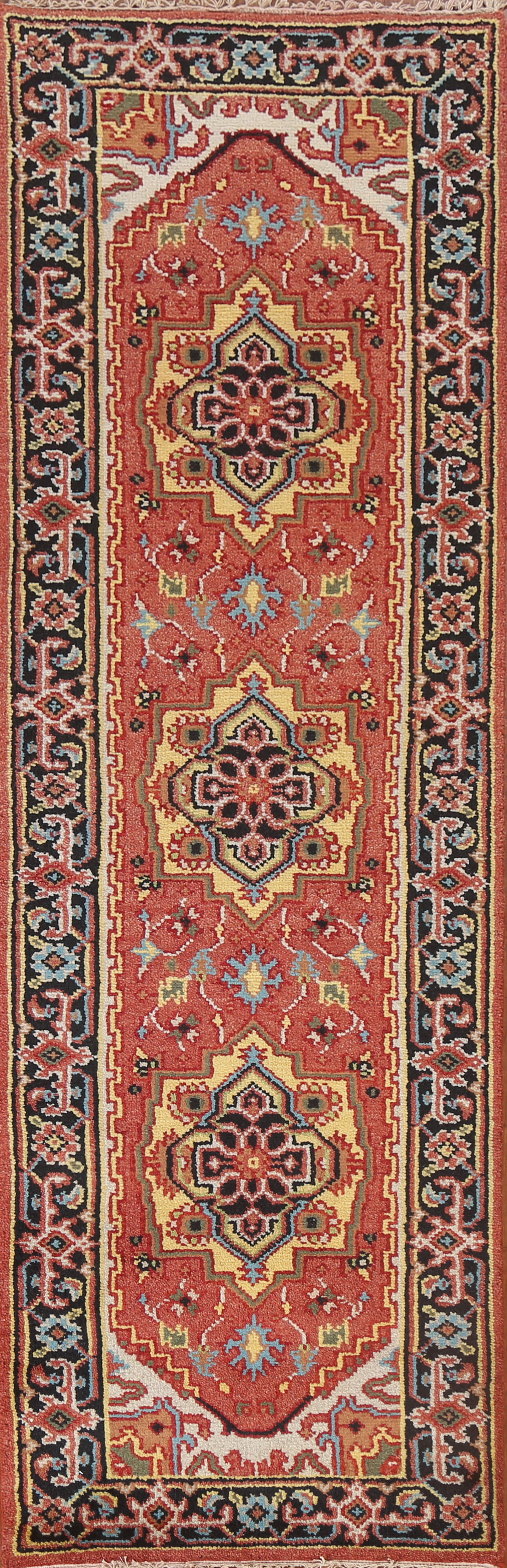 Details about   Geometric Traditional Oriental Runner Rug Wool Hand-knotted Hallway Carpet 3x8 
