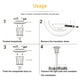 thumbnail image 4 of XWSHYW Luz Solar 6 Solar Superbrillantes para Exteriores, Desperate Anochecer Hasta Amanecer, Hasta 12 Horas de Funcionamiento y Energía Solar, Luces para Caminos de Jardín Alaire Libre, Encendido y, 4 of 6