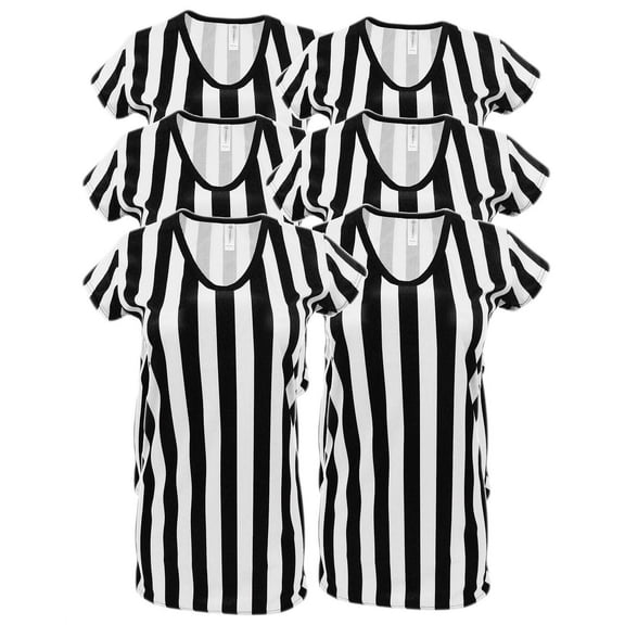 Womens Referee Shirt Comfortable V-Neck Ref Shirt for Waitresses, Refs, Costumes