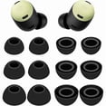 thumbnail image 1 of wonima11 6 Pairs Eartips Compatible with Pixel Buds Pro Ear Tips Buds, Replacement Silicone Rubber Earbuds Gel Earplug Wing Fit in Case Accessories Compatible with Google Pixel Buds Pro - S/M/L Black, 1 of 1