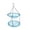 Blue, variant on 2-Tier Hanging Bird Feeder for Outdoor Garden Double Layer Wild Bird Feeding Station Bird Bath Tray for Yard Patio Nature Watch Supplies