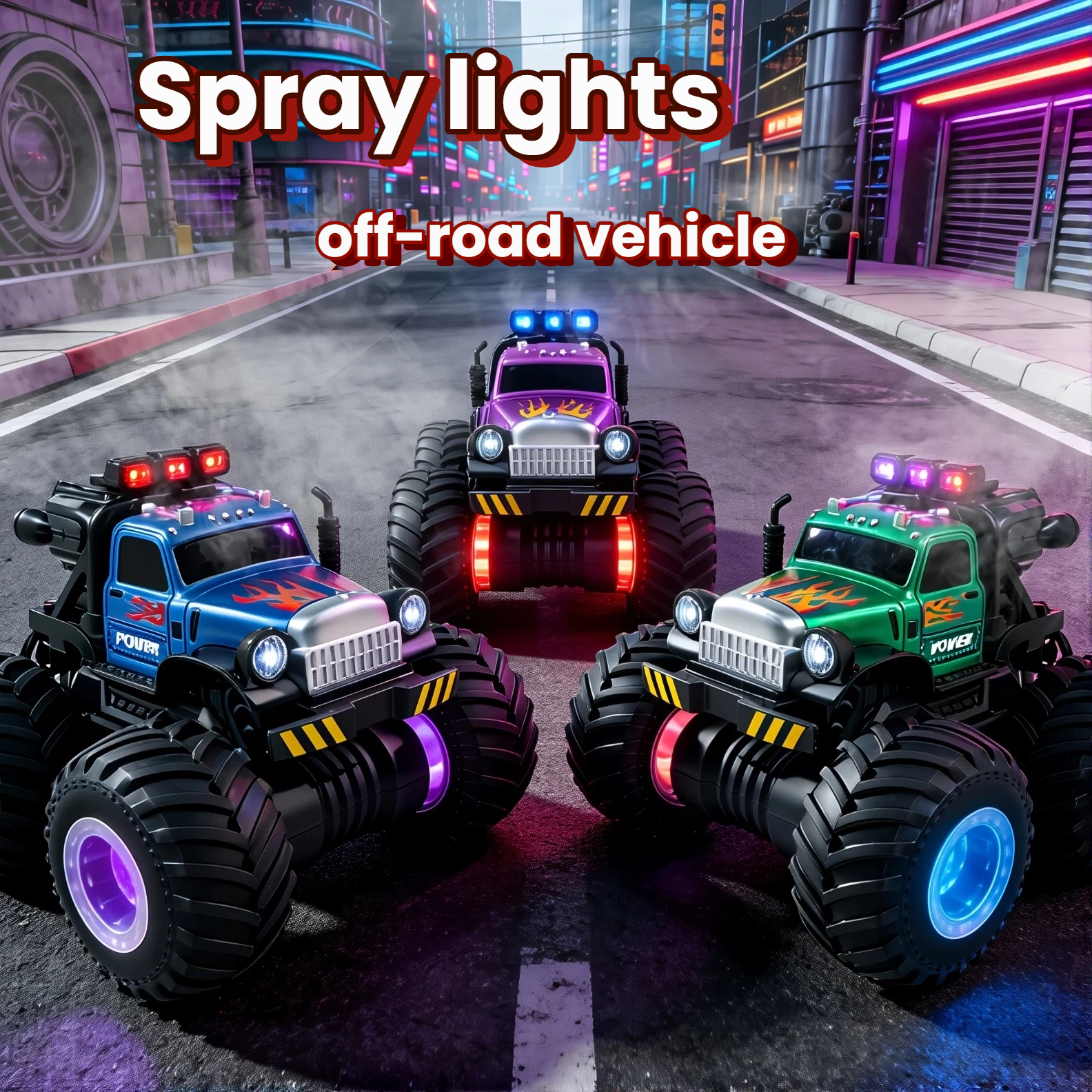 HNH Off Road Remote Control Car, RC Crawler Monster Trucks for Boys, RC Car Gift for Kids 3-10 Years-Green