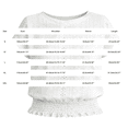 thumbnail image 3 of Women's Short Sleeve T ShirtGauze Shirts For Women Breathable T-Shirts Crew Neck Tops Batwing Sleeve Tops For Women Eyelet Tops For Women Bohemian Tops For Women Tunic Tops Plain T Shirts, 3 of 4