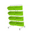 thumbnail image 4 of Plantador de jardín vertical Caja de plantador entusiastas de la jardinería 8 macetas Cama de jardín móvil para el jardín de esquina Tomato Verde, 4 of 8