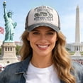 thumbnail image 2 of Lispipm Women's Classic Vintage Distressed Baseball Cap Washed Cotton Travel Camping Adjustable Fit Hats Casual Daily Caps Green, 2 of 5