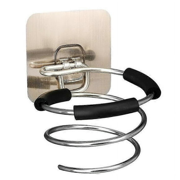 Soporte para secador de pelo de pared, organizador de herramientas de peinado, autoadhesivo, para sujetar accesorios, juego de 4