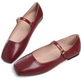 thumbnail image 2 of Pfhytec LU Women's Retro Plaid Dress Shoes Comfort Pointed Toe Ballet Flats Portable Holiday Shoes, 2 of 5