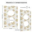 Disketp Gold Snowflake Decorative Light Switch or Outlet Wall Plate