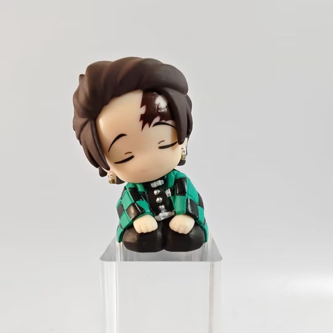 Newly Tanjirou Figure Nezuko Figure Agatsuma Zenitsu Figure Hashibira Inosuke, Shoulder to Shoulder Anime Figures 6cm/2.4inch PVC Souvenirs Gifts
