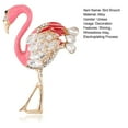 thumbnail image 6 of Mightlink Bird Brooch Shiny Inlay Exquisite Alloy Pin Elegant Scarf Decoration Pink Color Animal Pin Handbag Sweater Suit Brooch Clothing Accessories, 6 of 6