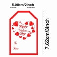thumbnail image 2 of 200pcs Happy Valentine's Day Stickers,2x3 Inch Valentine's Day Gift Tags for Envelope Seal,Weeding,Party Decorations, 2 of 5