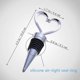 thumbnail image 2 of 6Pcs Decorative Wine Bottle Stoppers, Stainless Steel Love Shape Design Beverage Bottle Stopper Reusable Plug for Wedding Party Gifts Favors (2Pcs Si, 2 of 4