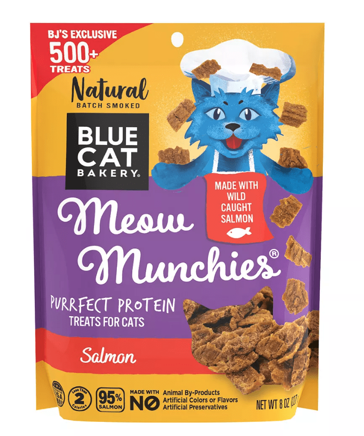 Blue Cat Bakery Meow Munchies Salmon Cat Treats, 8 oz.