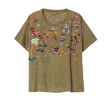 Bannerday Bannerday Fiesta Linen Embroidered Tee 3 Walmart Com