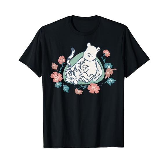 Whimsical Cartoon Bear and Cat T-Shirt for Fun and Comfortable Everyday Wear