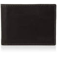 thumbnail image 1 of Cartera Steve Madden de piel con capacidad extra para hombre, color negro, 1 of 4