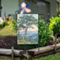 Yayeee Garden Flag 28" x 40" Double Sided Outdoor Yard Lawn Holiday Decorations, Beige Mountain