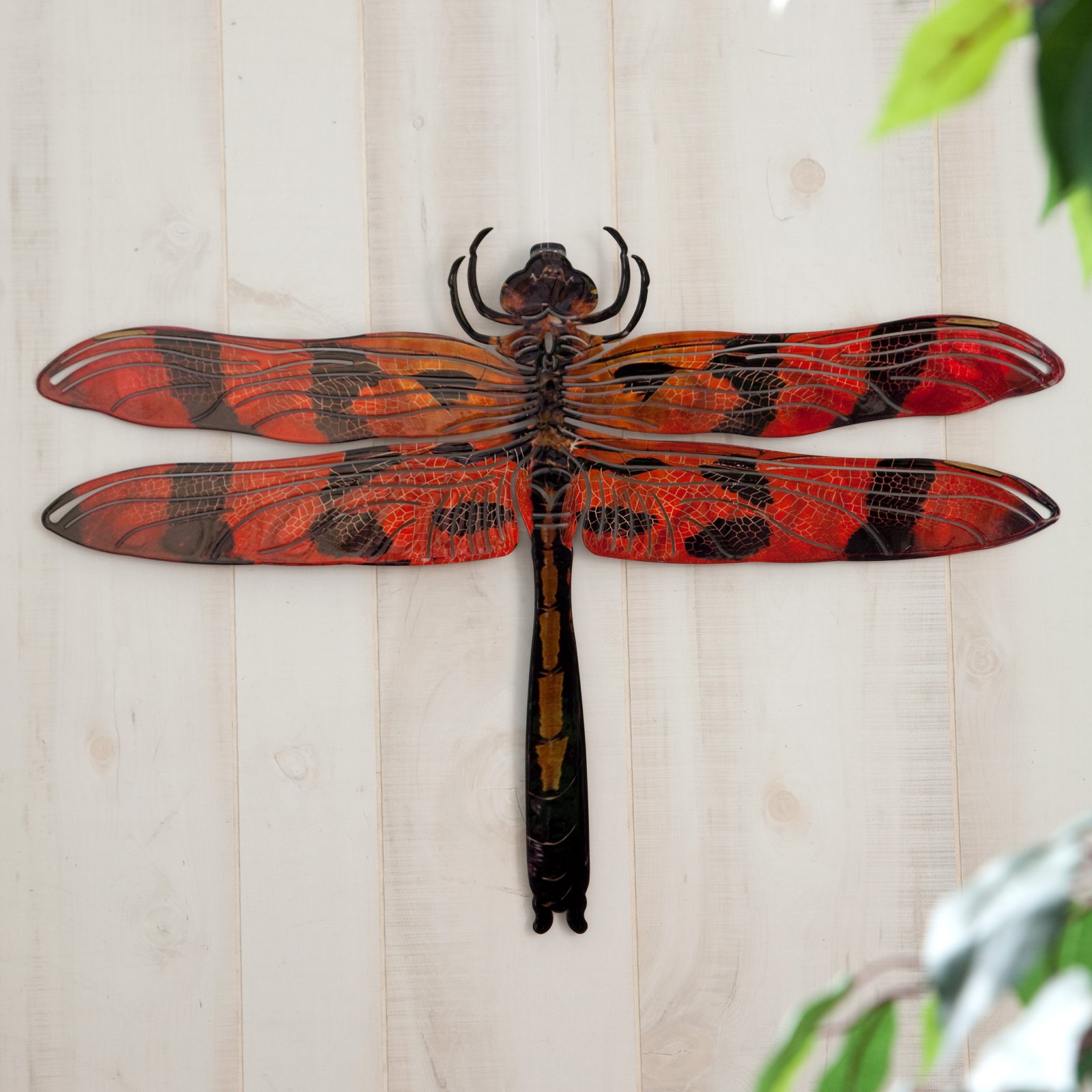 3d Dragonfly Metal Outdoor Wall Art Walmart Com
