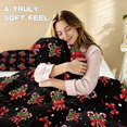 thumbnail image 5 of Yspwyqan Christmas Full Size Bedding Set, Cane Candy Soft Breathable Bed in a Bag Comforter with 2 Pillow Shams for Holiday Bedroom Guest Room Decor, 5 of 7