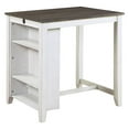 thumbnail image 4 of Topline Home Furnishings Multi-Functional White 3pc Dining Set, 4 of 5