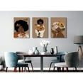 thumbnail image 3 of African American Woman Canvas Wall Art Black Women Relax And Enjoy The Time Abstract Boho Fashion Poster Home Decor For Living Room Bedroom Bathroom Unframed, 3 of 6