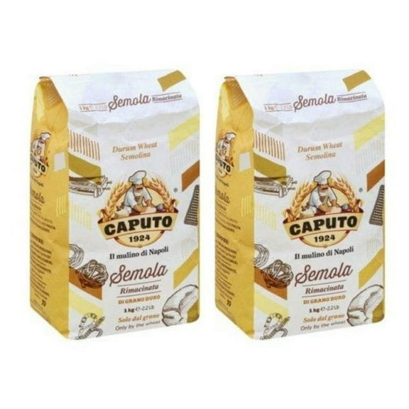(2 Pack) Antico Molino Caputo Semolina Semola Flour - 2.2 lbs