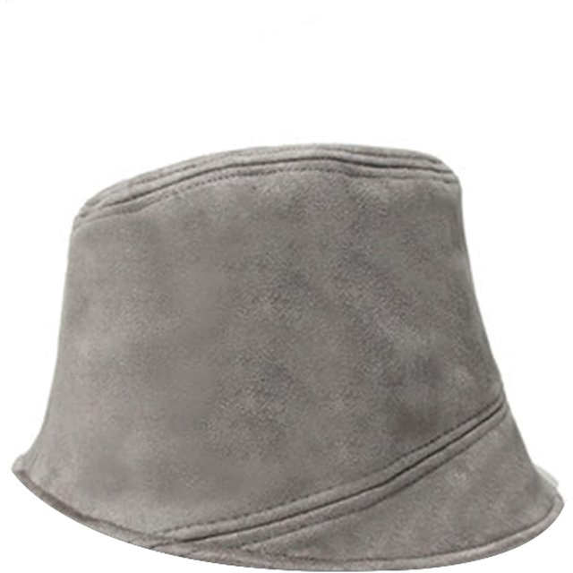 LinYooLi Bucket Hat for Women Spring Summer Suede Irregular Flat Top Bucket Cap Solid Color Fisherman Hats Outdoor Travel