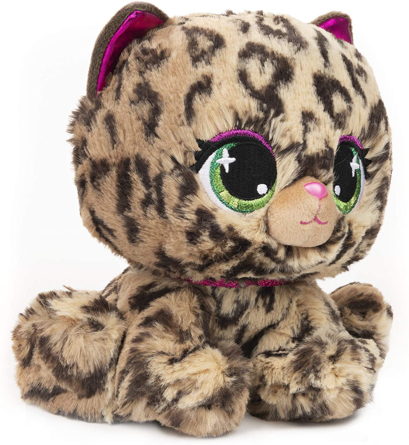 P.Lushes Designer Fashion Pets Limited-Edition 24kt Carti Snow Leopard  Premium Stuffed Animal Soft Plush, Gold Metallic, 6”