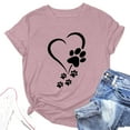 thumbnail image 2 of Ketyyh-chn99 Hauts Femmes Dames Vêtements Décontractés Manches Longues Col Rond Tunique Ligne A Blouse Rose,G, 2 of 2