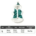 thumbnail image 3 of Dog Christmas Shirt, Festive Pet Clothing for Small Dogs Cats, Holiday Puppy Apparel for Christmas Photos Party Outfit(Green-L), 3 of 4
