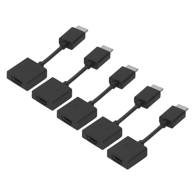 Cable de extensión compatible con HDMI Extensor compatible con HDMI Adaptador compatible con HDMI AdCable compatible con HDMI, 5 piezas Cable de extensión portátil ligero compatible con HDMI para inte LHCER NONE