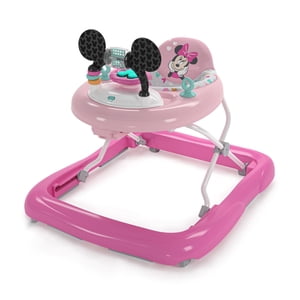 Bright Starts Disney Minnie Mouse 2-in-1 Baby Walker with Activity Station