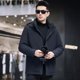 thumbnail image 4 of Chaqueta de plumas para hombre con capucha y forro de piel de conejo nano extraíble, ropa de diseñador para hombre, chaqueta acolchada para hombre, abrigo de invierno para hombre, 4 of 5
