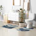 thumbnail image 6 of Yayeee Bath Rug for Bathroom Floor Non Slip Rectangle Fluffy Soft Absorbent Mat, 16"x24", Rolling Waves, 6 of 7
