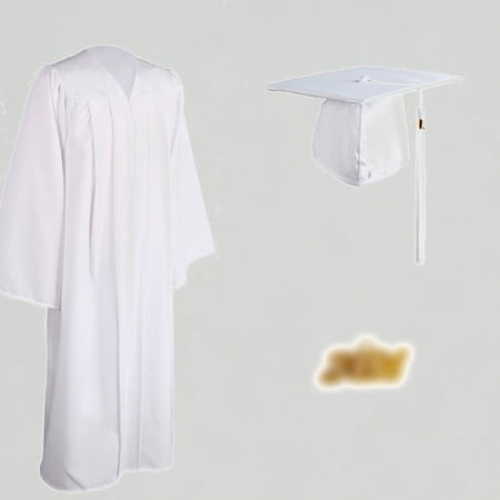 Xijirk Unisex Graduation Cap and Gown Set Complete Academic Attire with Tassel for Students 51