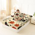 thumbnail image 4 of Manfei Thanksgiving Print Halloween Twin Fitted Sheet,Spooky Ghost Bedding,2-Piece,1 Fitted Sheet and 1 Pillowcase, 4 of 6
