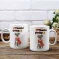 thumbnail image 3 of Happy Thanksgiving Schnauzer with Turkey Pumpkins Autumn Vibes Mug Miniature Schnauzer Dog Lover Coffee Tea Cup - 12018, 3 of 4