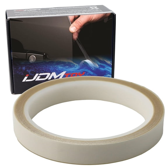 16ft Extra Long 0.5in Wide Universal Fit Clear Transparent Car Door Edge Guard Paint Protector Strips