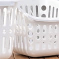 thumbnail image 3 of Organizador de ducha sin taladro para champú y acondicionador, cesta de plástico para baño, organizador de cocina, color blanco, Uds., 3 of 5