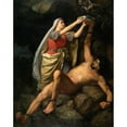 thumbnail image 2 of Mårten Eskil Winge 12x14 Black Ornate Wood Framed Double Matted Museum Art Print Titled: Loke and Sigyn (1863), 2 of 5