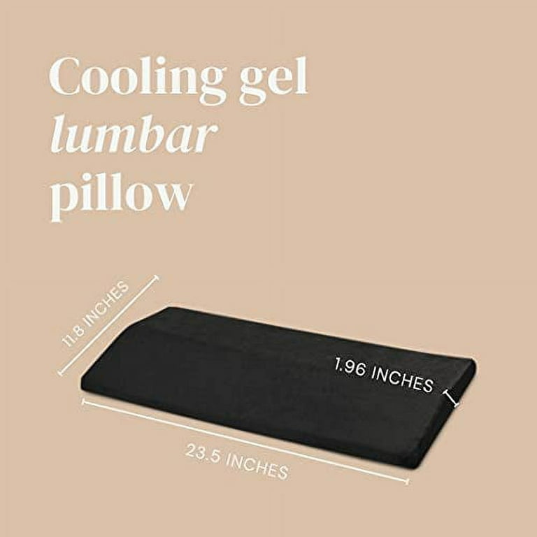 Memory Foam Lumbar Pillow Cooling Gel Back Cushion