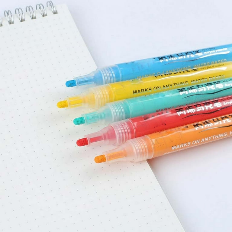 60 Acrylic Paint Pens, Acrylic Paint Markers, Fabric Markers For Textile, Canvas, Rock, Glass, Wood, Paper, Pumpkin, Diy, Paint Markers For Kids And