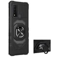 thumbnail image 2 of Phone Case for TCL 30 V 5G (Verizon),  Ring Stand Tough Hybrid Case Cover (Black), 2 of 5
