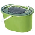 thumbnail image 4 of Cubo de pesca en hielo Almacenamiento de pescado vivo portátil para viajes de jardinería de picnic Ovalado 10L, 4 of 8