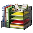 thumbnail image 1 of Organizador de escritorio Marbrasse con 5 niveles para papeles, color negro, 1 of 7