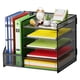 thumbnail image 1 of Organizador de escritorio Marbrasse con 5 niveles para papeles, color negro, 1 of 7