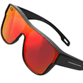 thumbnail image 4 of GRINDERPUNCH Cover-Ups Fit Over Sunglasses for Men and Women Who Wear Prescription Glasses, Black Frame - Red, 4 of 6