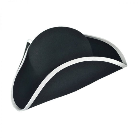 Made in the USA - Classics Wool Felt Tricorn Hat - S - Black