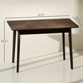 thumbnail image 7 of Resenkos 47.2" Mid-Century Modern Rectangle Dining Table, Seats Four People and Features a Sturdy Rubberwood Frame for Your Dining Room, Mahogany, 7 of 7
